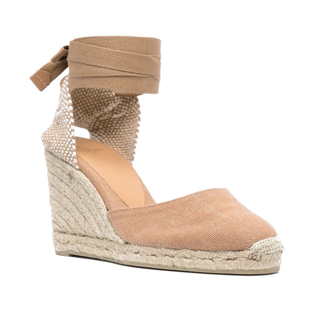 Castaner Tan Espadrille Wedge Sandals